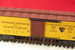 Pittsburgh Packing, 40' Steel Reefer, uses TCP-082  Rich Oxide Brown and TCP-114 G & W Yellow